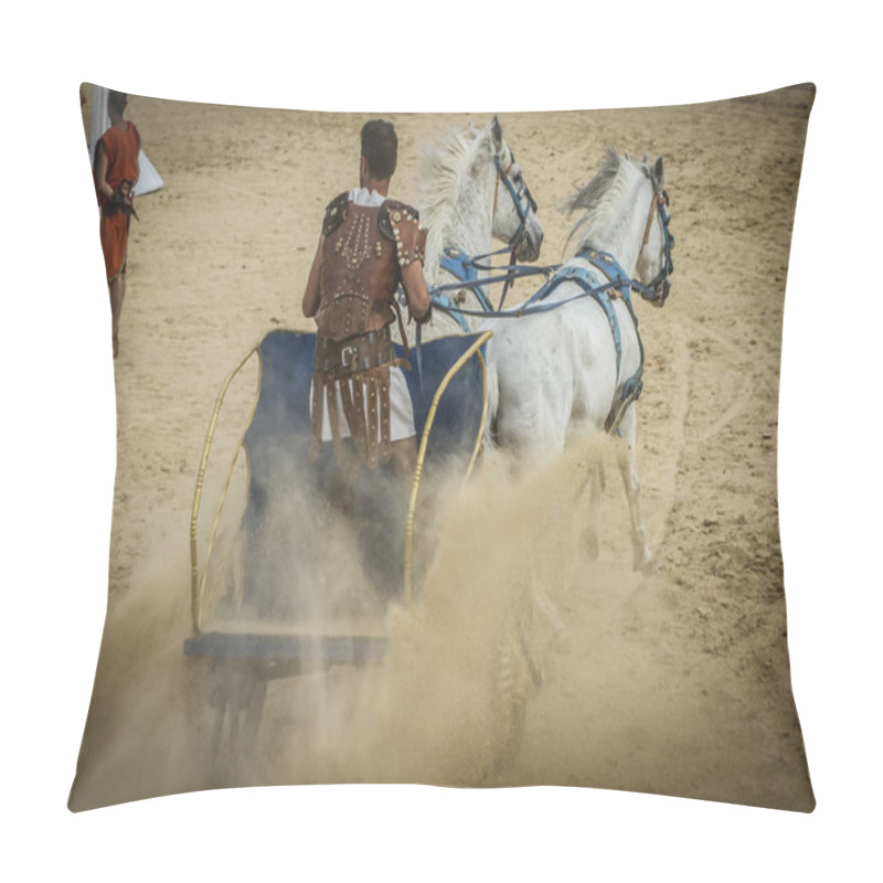 Personality  Chariot Race In A Roman Circus Pillow Covers