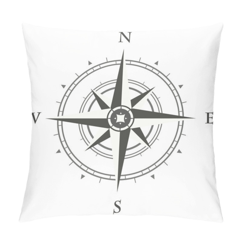 Personality  Compass Pillow Covers