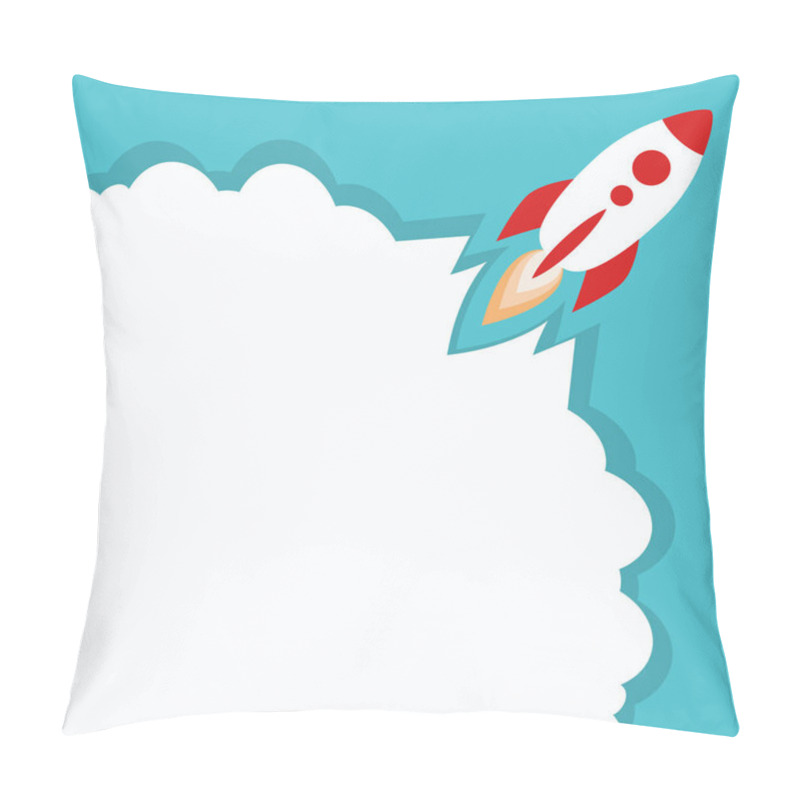 Personality  Rocketship For Startup Media. Pillow Covers