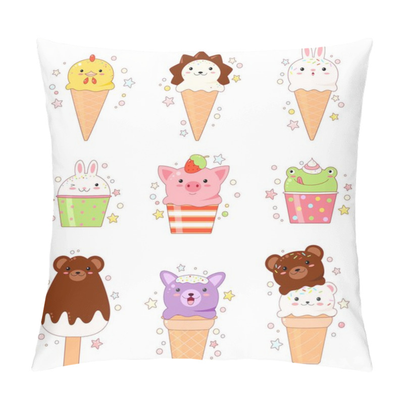 Personality  Collection Of Animal Shaped Ice Cream Pillow Covers