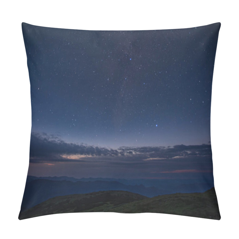 Personality  Stars In The Predawn Sky And Fog Pillow Covers