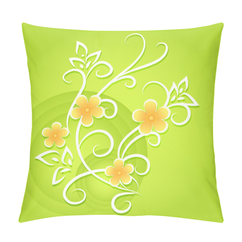 Personality  Vector Floral Background Design Pillow Covers