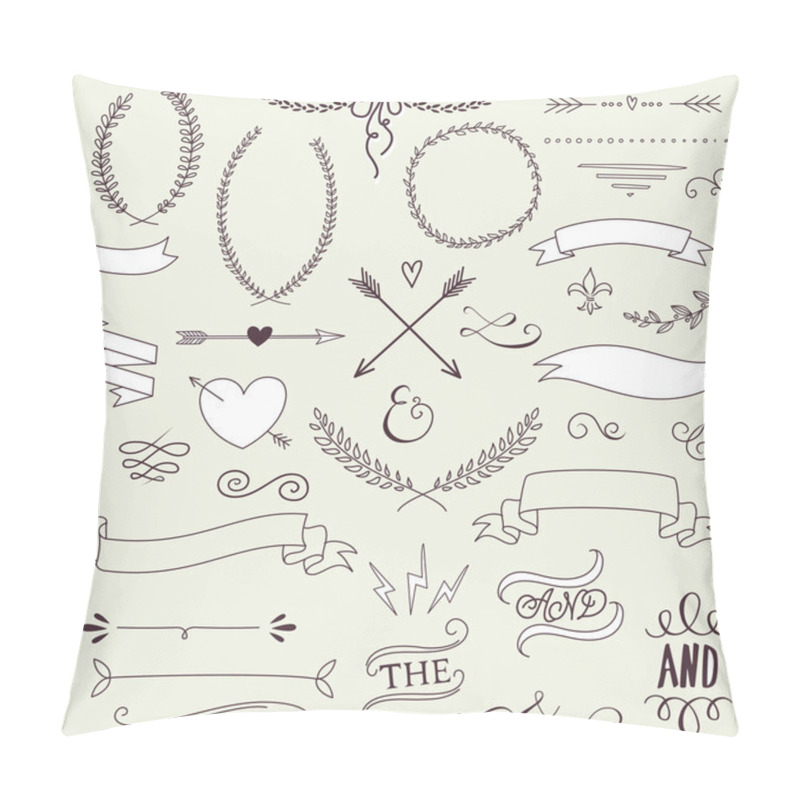 Personality  Wedding graphic set pillow covers