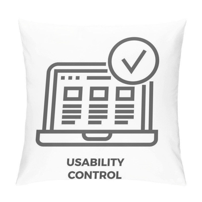 Personality  Usability Control Line Icon Pillow Covers