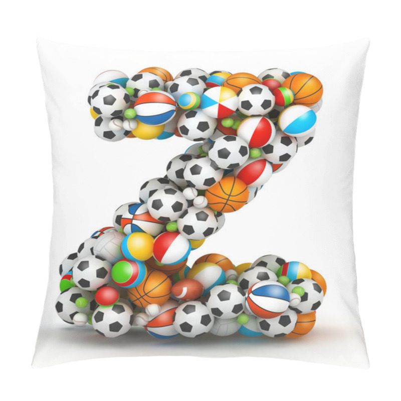 Personality  Letter Z, Gaming Balls Alphabet Pillow Covers