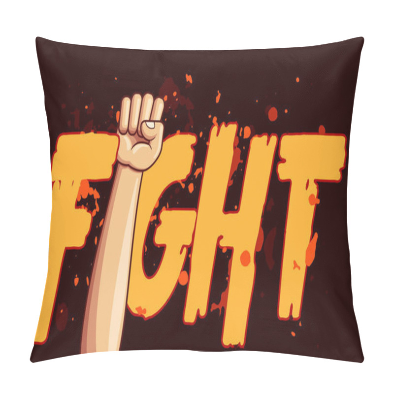 Personality  Clenched Fist Vector Illustration Pillow Covers