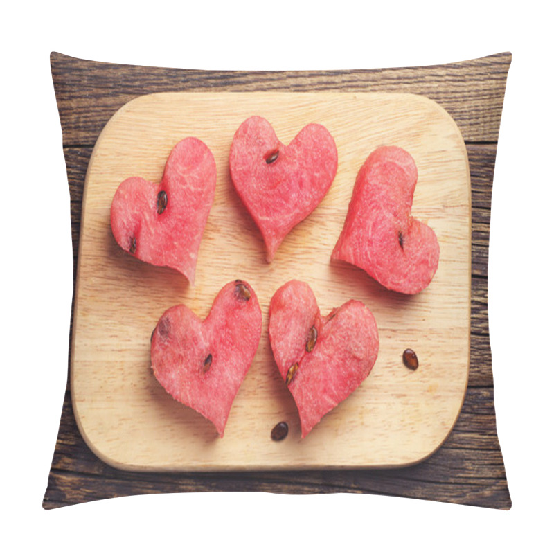 Personality  Slices Of Watermelon On A Cutting Board Pillow Covers