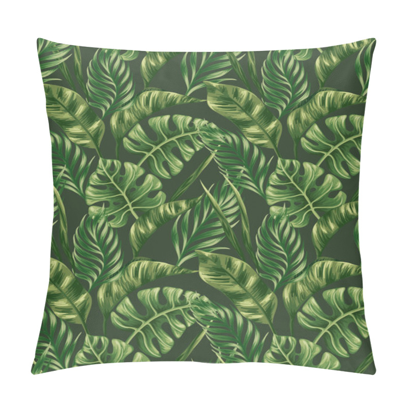 Personality  Tropical Palm Leaves Pillow Covers