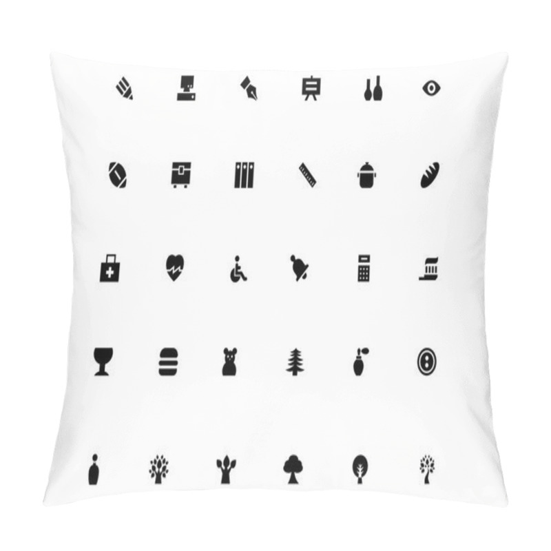 Personality  Mini Vector Icons 21 Pillow Covers