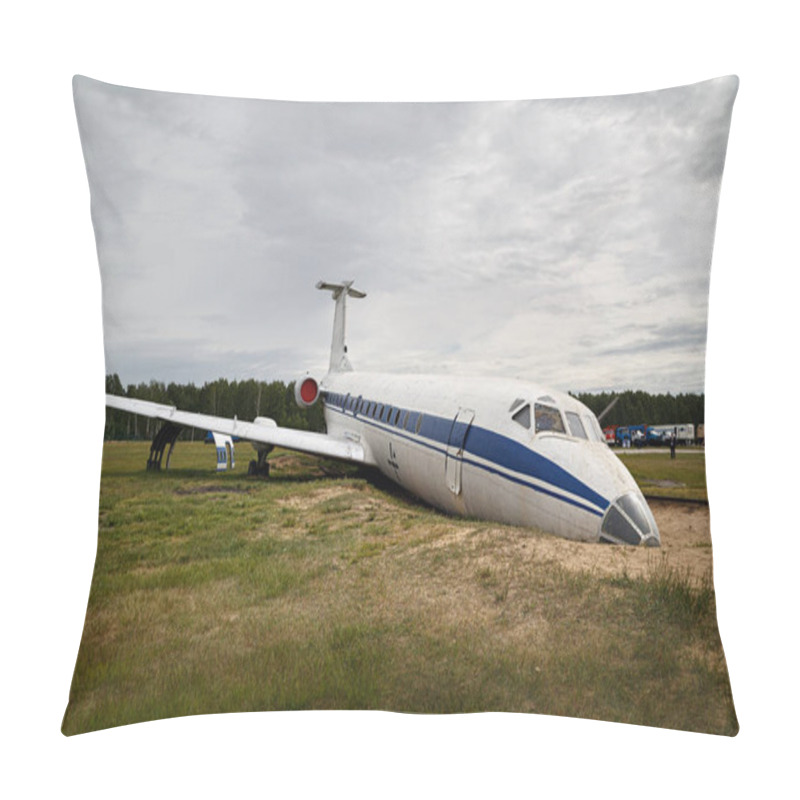 Personality  Broken Plane For Training At The Training Ground Of The Noginsk Rescue Center, Moscow Region, Russia Pillow Covers