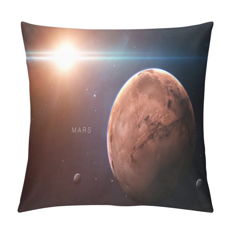 Personality  Mars - High Resolution 3D Images Presents Planets Of The Solar System. This Image Elements Furnished By NASA. Pillow Covers