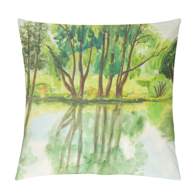 Personality  Summer Landscape, Painting Pillow Covers