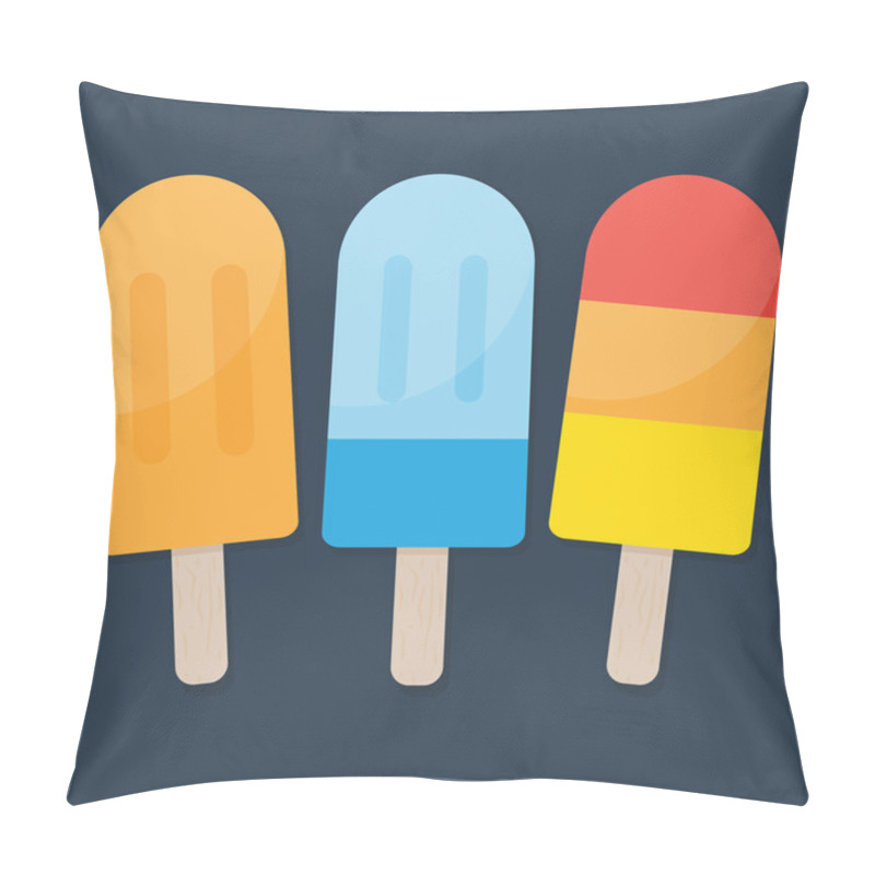 Personality  Popsicle Sticks.Vector Design Pillow Covers