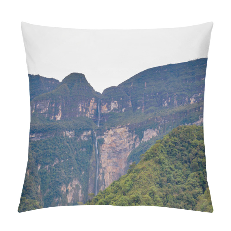 Personality  Gocta Waterfall In The Chachapoyas Region Of Northern Peru Pillow Covers