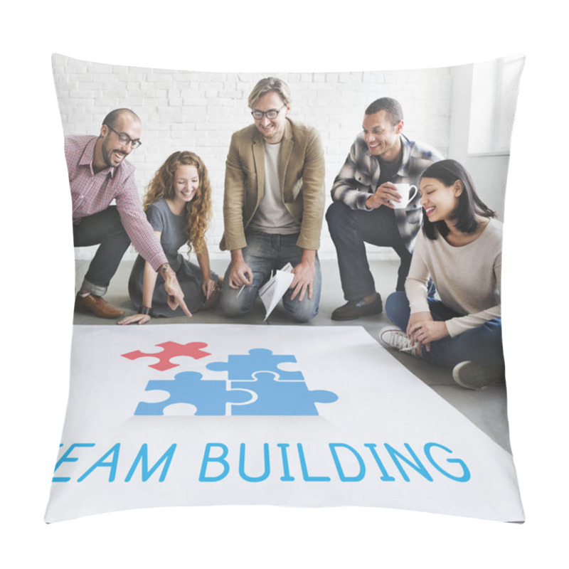 Personality  Designers At Meeting Working With Poster Pillow Covers