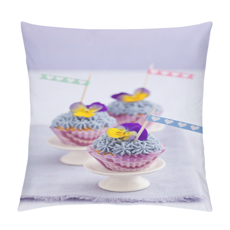 Personality  Three Mini Cupcakes Pillow Covers