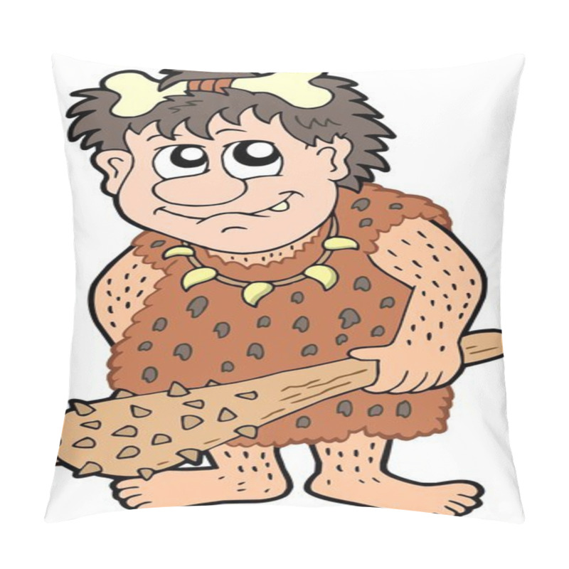 Personality  Cartoon Prehistoric Man Pillow Covers