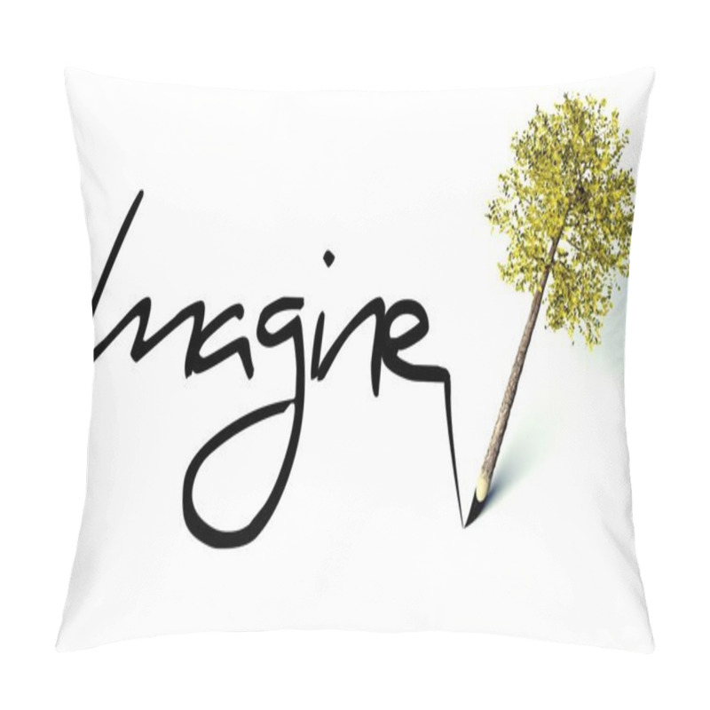 Personality  Imagine Concept, Ecology Wooden Pencil Tree Pillow Covers