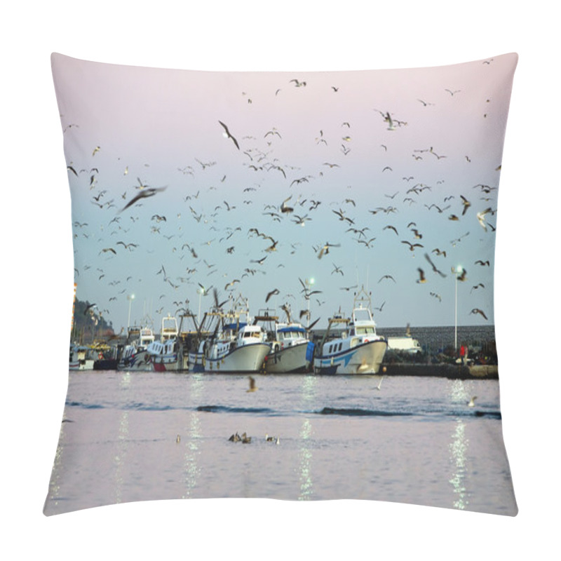 Personality  Fishing Boats Pillow Covers