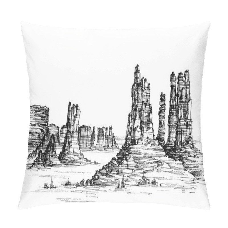 Personality  Wild West Iconic Landscape Pillow Covers