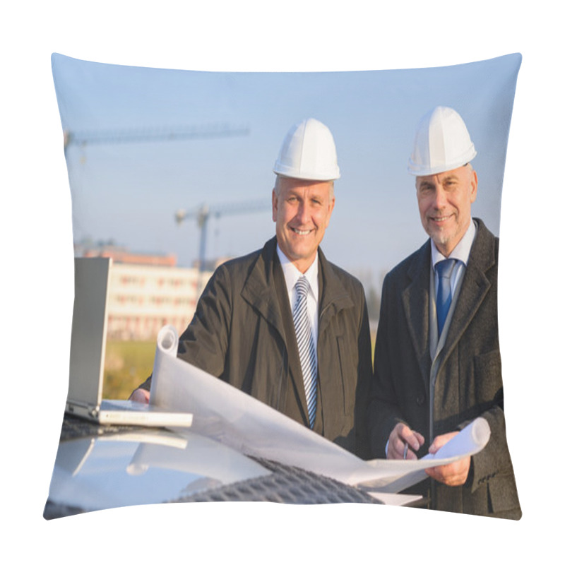 Personality  Architect Developer Hold Construction Plan Pillow Covers