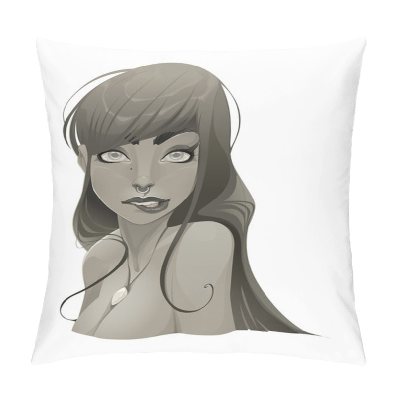 Personality  Portrait Of A Lady Pillow Covers