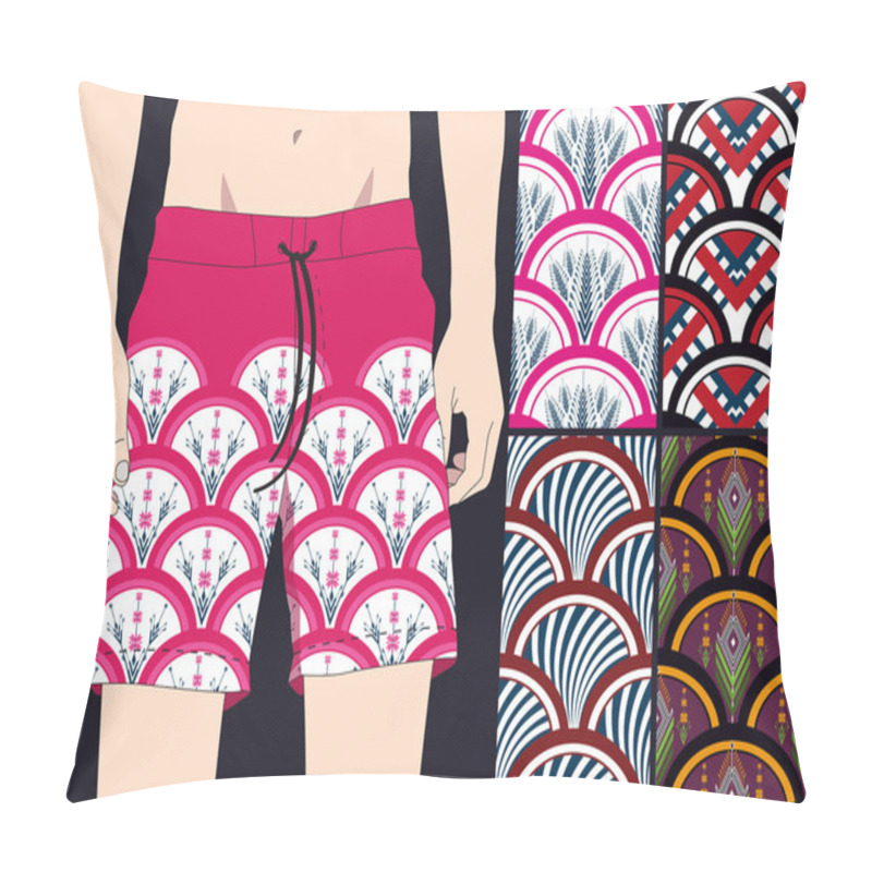 Personality  Geometric Ethnic Pattern Seamless Design For Background,wallpaper,clothing And Wrapping.  Pillow Covers