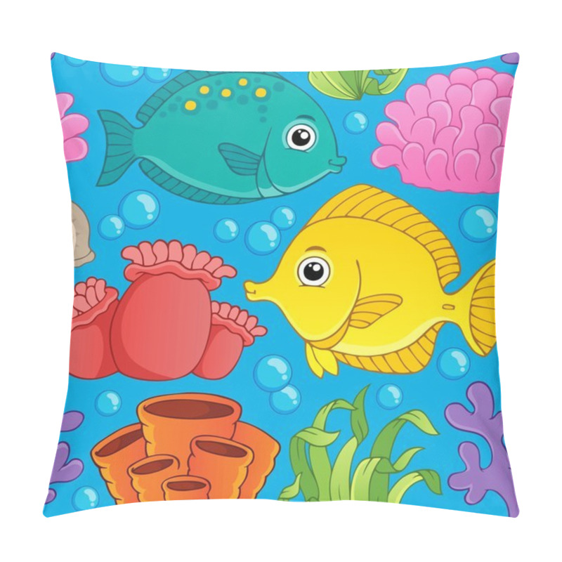 Personality  Seamless Background Sea Theme 1 Pillow Covers