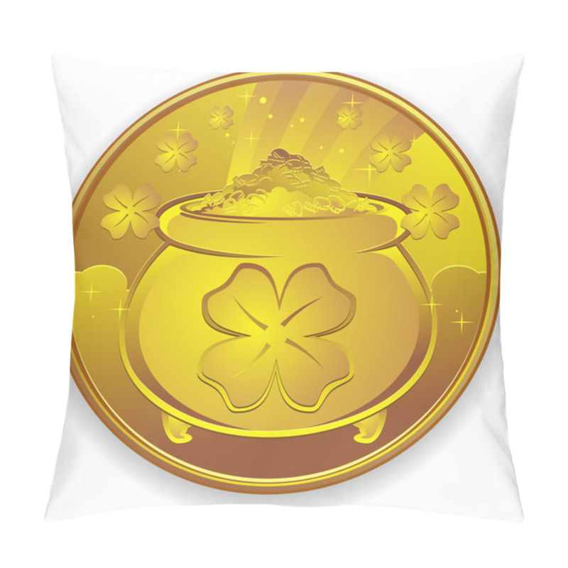 Personality  Lucky Gold Coin Pillow Covers