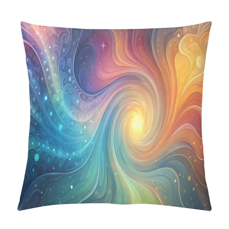 Personality  Vibrant Abstract Background With Dynamic Shapes Pillow Covers