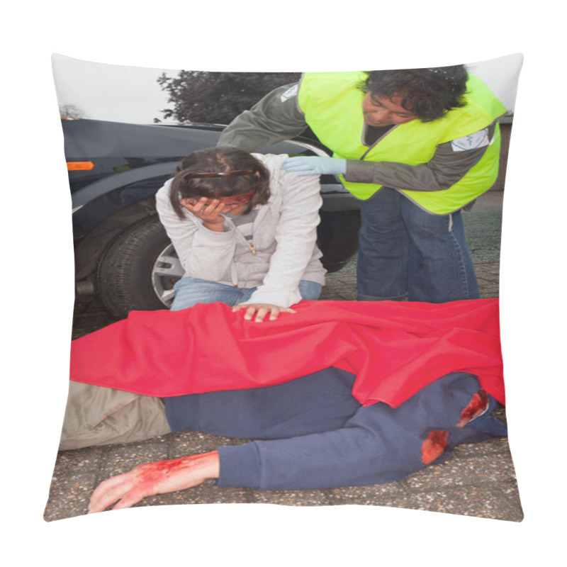 Personality  Death After Car Crash Pillow Covers