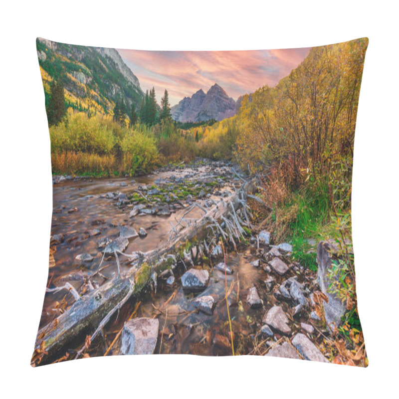 Personality  Maroon Bells Snowmass Wilderness USA Pillow Covers