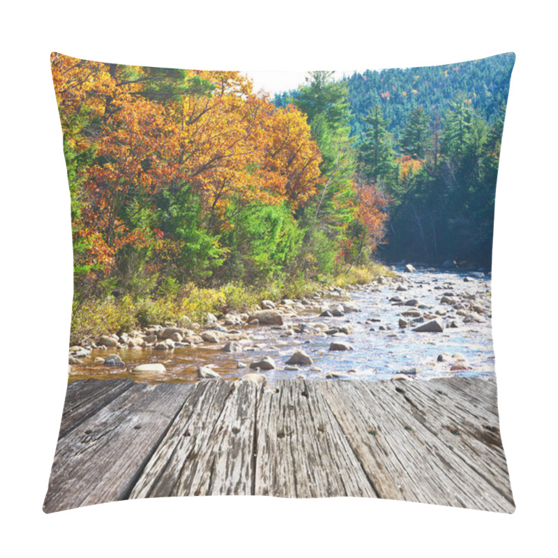 Personality  Swift River At Autumn Pillow Covers