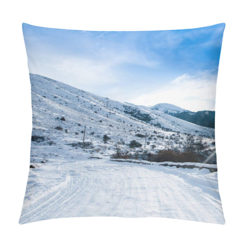 Personality  Winter Road Pillow Covers