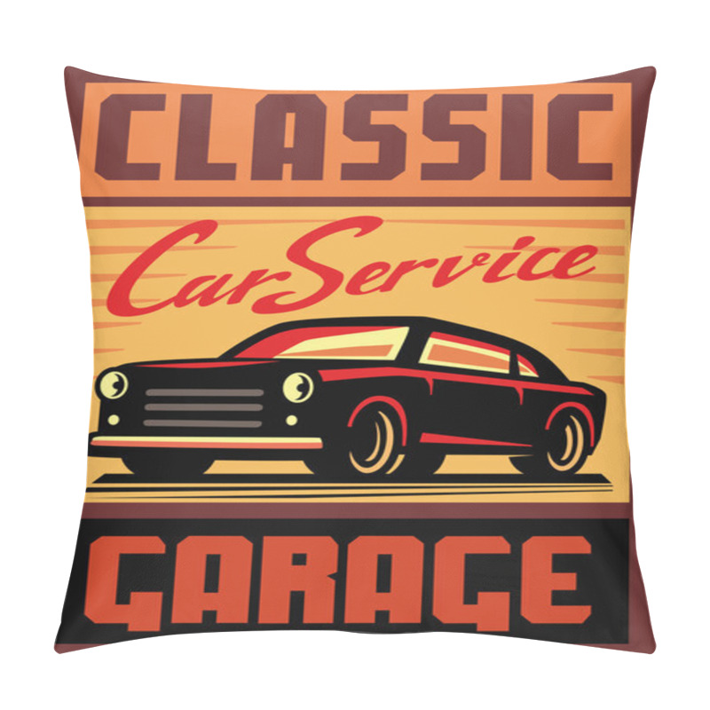 Personality  Vector Retro Car Pillow Covers