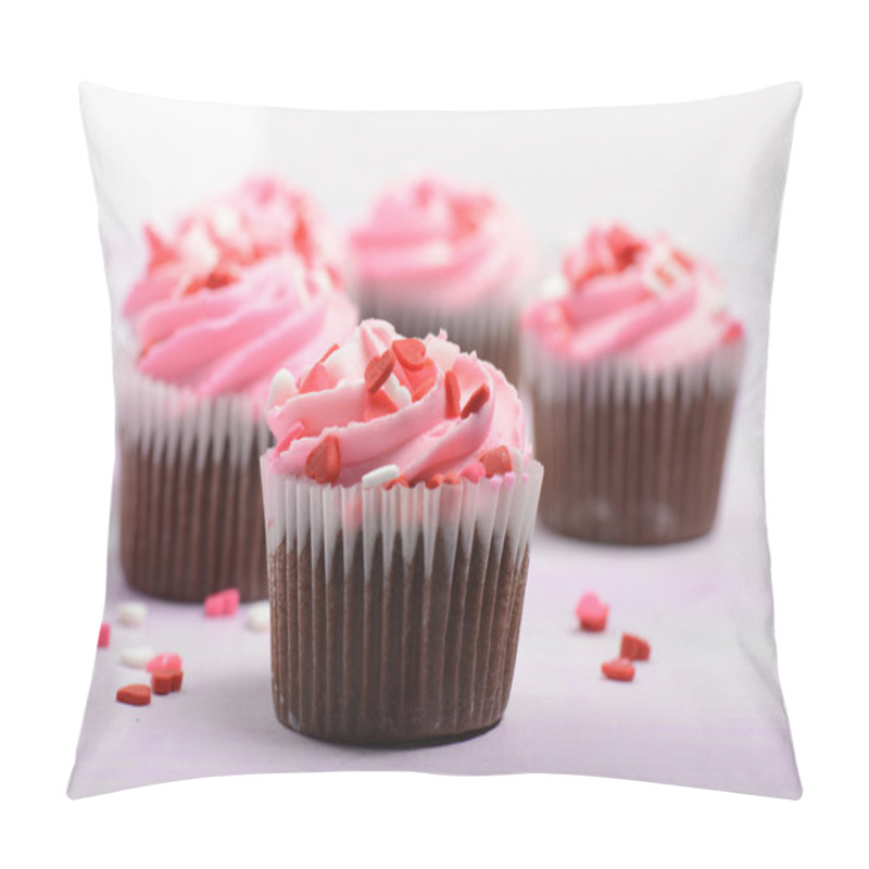 Personality  Pink Cupcakes Pillow Covers