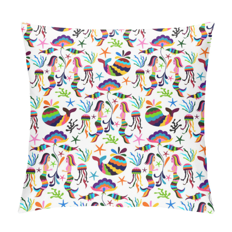 Personality  Otomi Style Seamless Pattern Pillow Covers