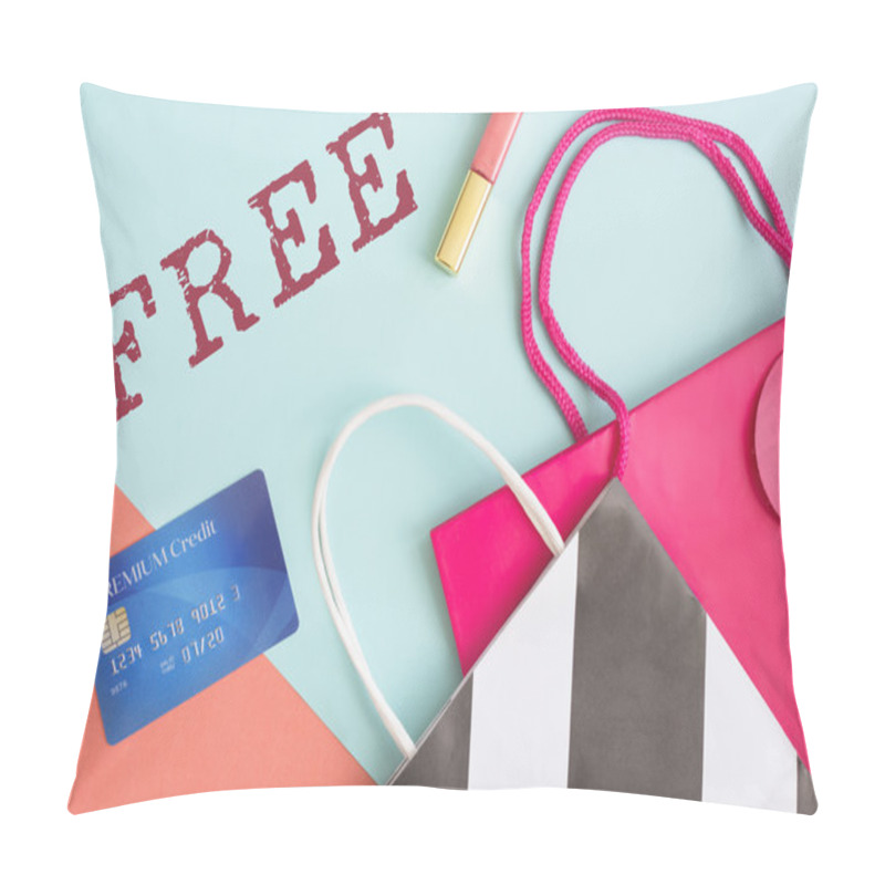 Personality  Credit Card And Shopping Bags Pillow Covers