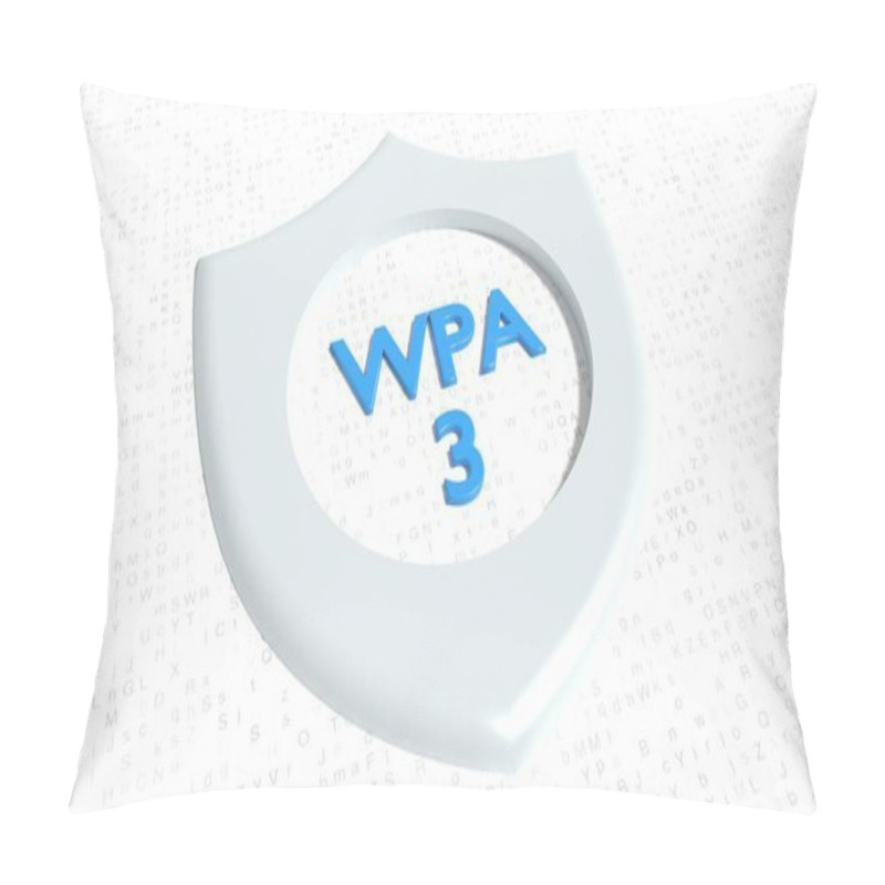 Personality  Shield Symbol On Random Letter Floor With A Hole Showing The Blu Pillow Covers