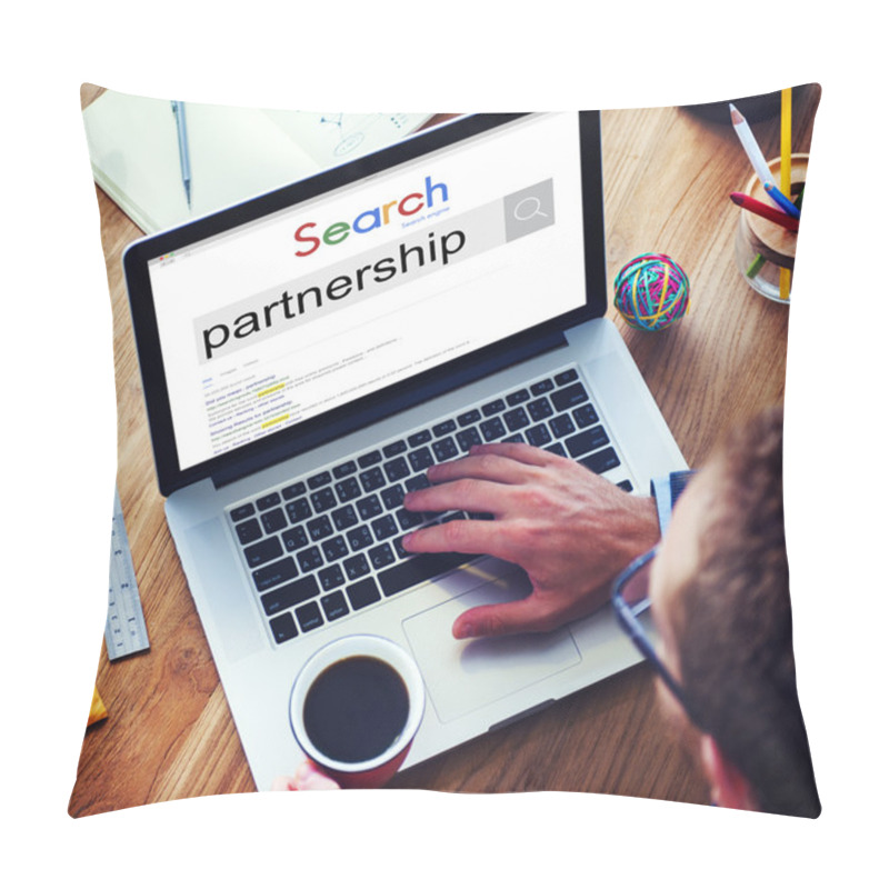 Personality  Partners Partnership Teamwork Concept Pillow Covers