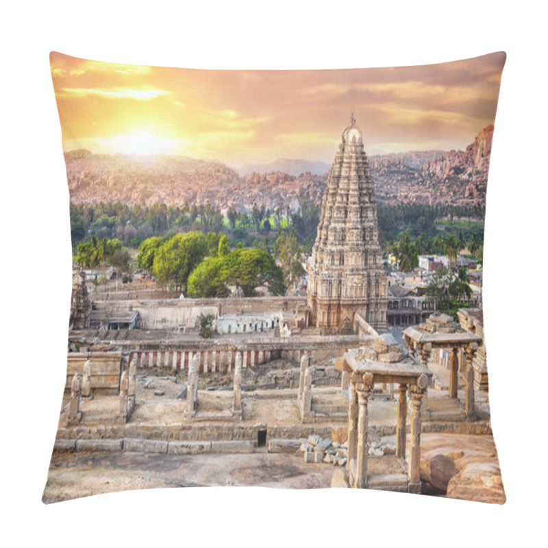 Personality  Virupaksha Temple In Hampi Pillow Covers