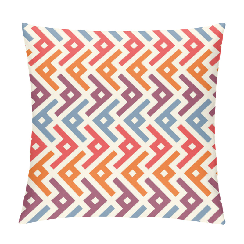 Personality  Ethnic, Tribal Seamless Surface Pattern. Repeated Symbols Background. Ancient Folk Ornament. Geometric Figures Motif. Pillow Covers