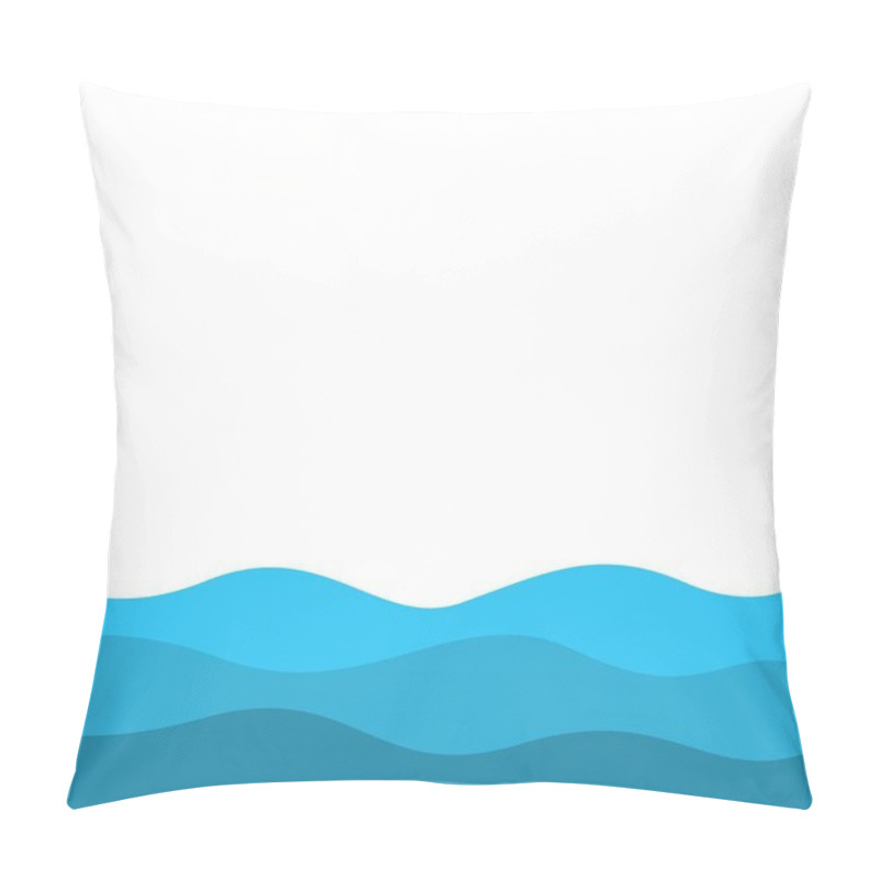 Personality  Set Of Abstract Water Wave Vector Illustration Design  Pillow Covers