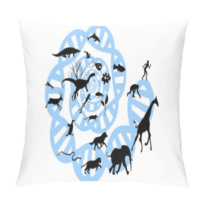 Personality  Evolution Of Species Illustration. Evolution Vector Design Pillow Covers