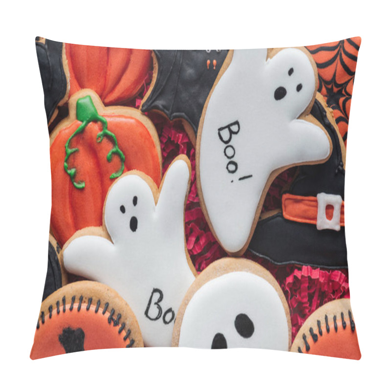 Personality  Full Frame Image Of Delicious Homemade Halloween Cookies  Pillow Covers