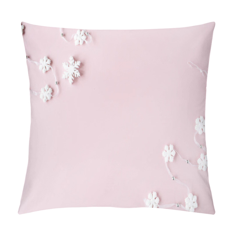 Personality  White Christmas Snowflakes Decoration Pillow Covers