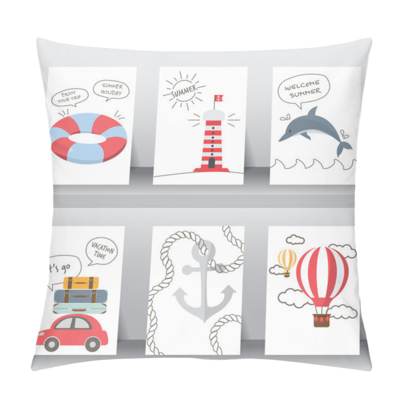 Personality  Summer Background Set Pillow Covers