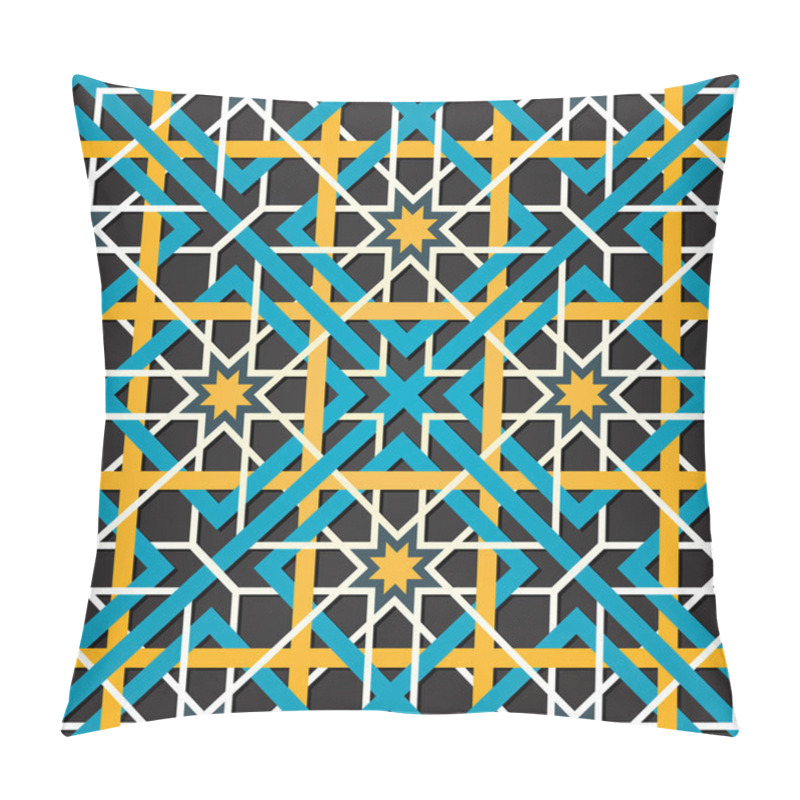 Personality  Moroccan Ornament. Vector Seamless Background. Pillow Covers