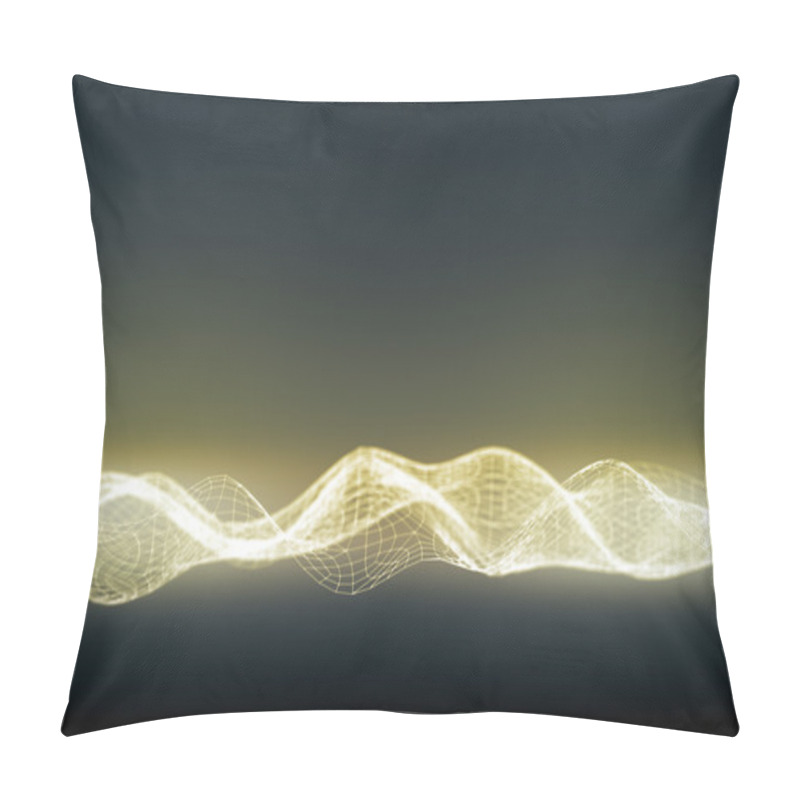 Personality  Illuminated Digital Wave Pillow Covers