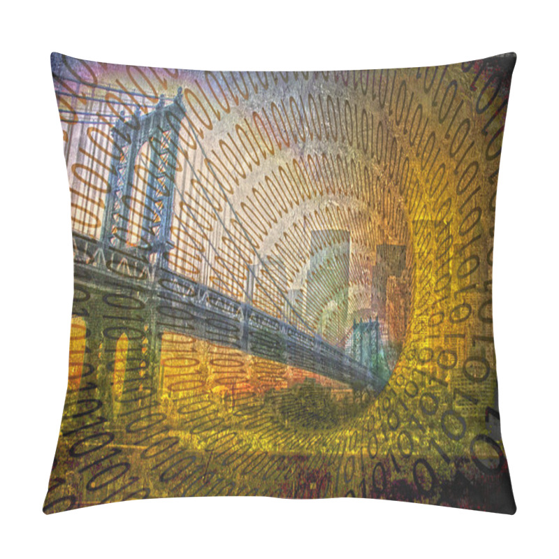 Personality  Binary Bridge Pillow Covers